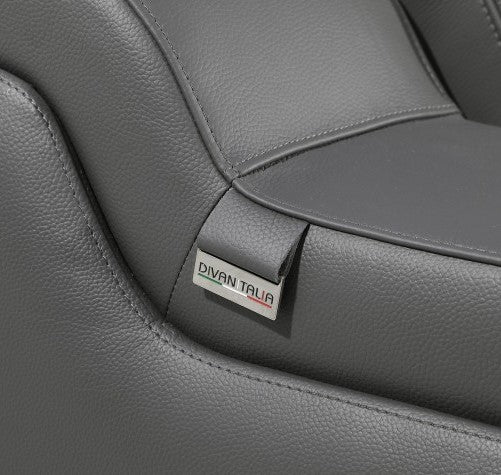 1116 DivanItalia 8-Piece Home Theater Seating - Top Grain Italian Leather - Image 5