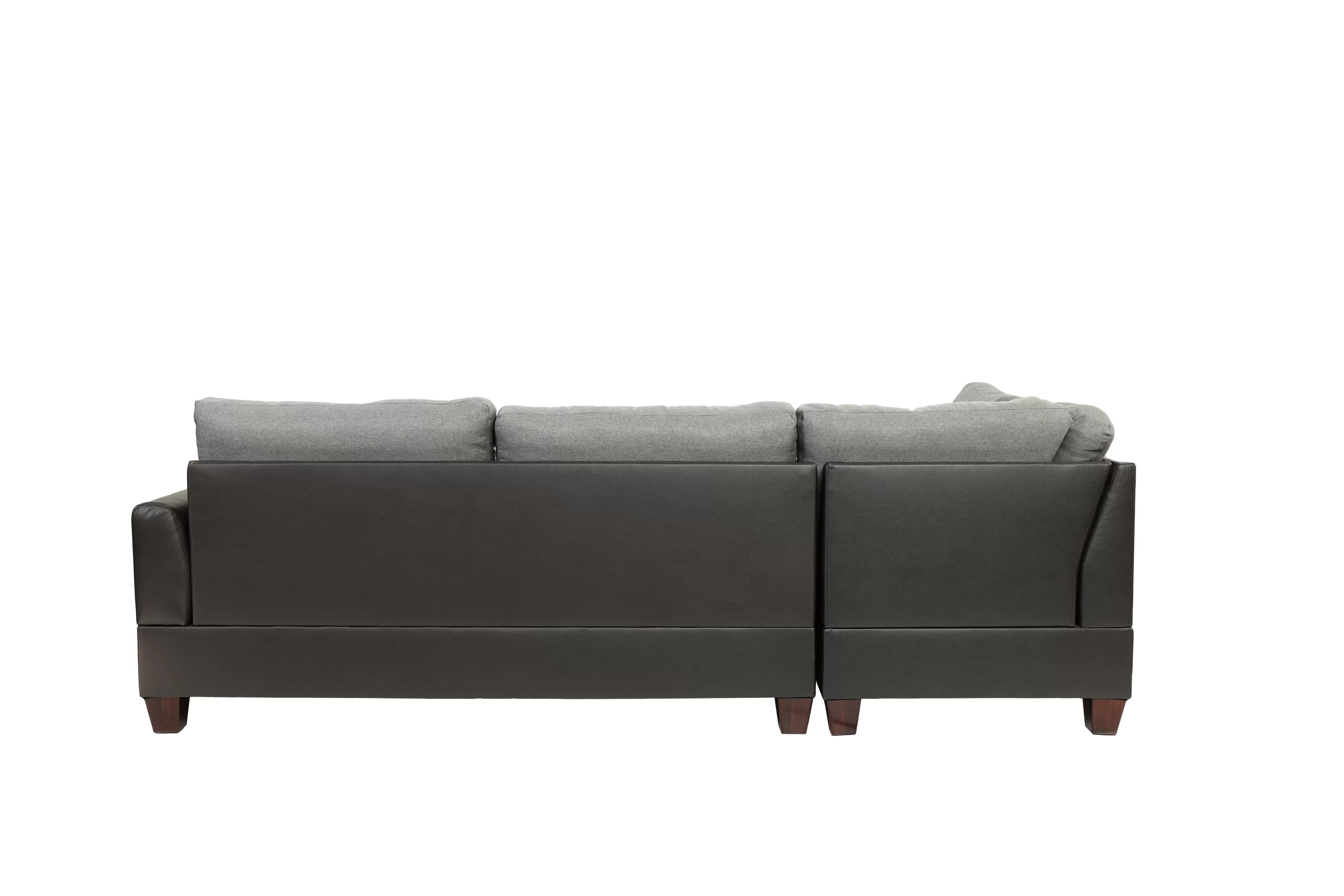 Poundex F6858 Sectional Linen Like Gray or Chocolate - Image 5