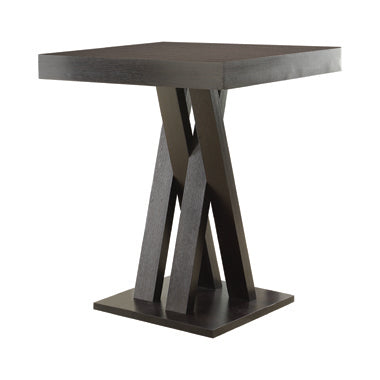 Crisscross 3 Pc Dining Set - Cappuccino Finish - Image 3