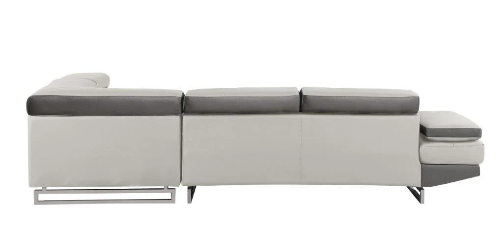 8136 Global United Two Tone Light Gray Sectional - Image 7