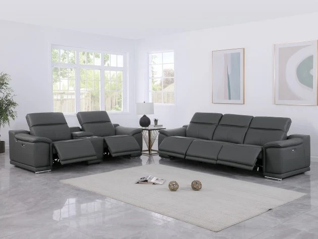 9762 DivanItalia 6 Pc Power Sofa & Loveseat - 6 Colors - Image 8
