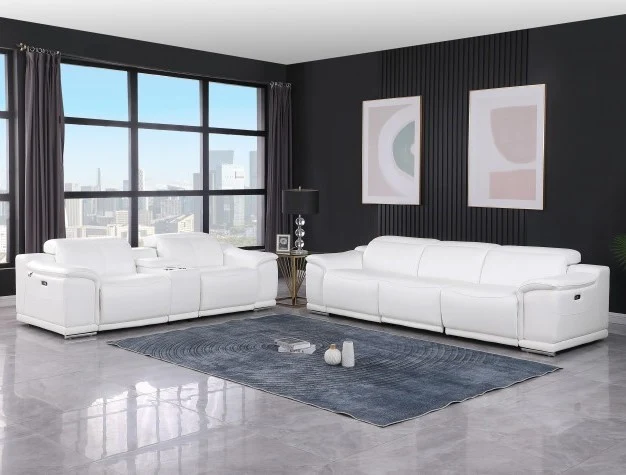 9762 DivanItalia 6 Pc Power Sofa & Loveseat - 6 Colors - Image 9