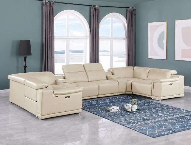 9762 DivanItalia 8 Pc Top Grain Sectional – 6 Colors - Image 3
