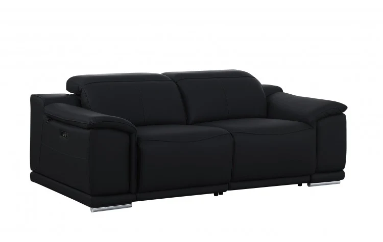 9762 Global United Leather Sofa Set - Black - Image 8