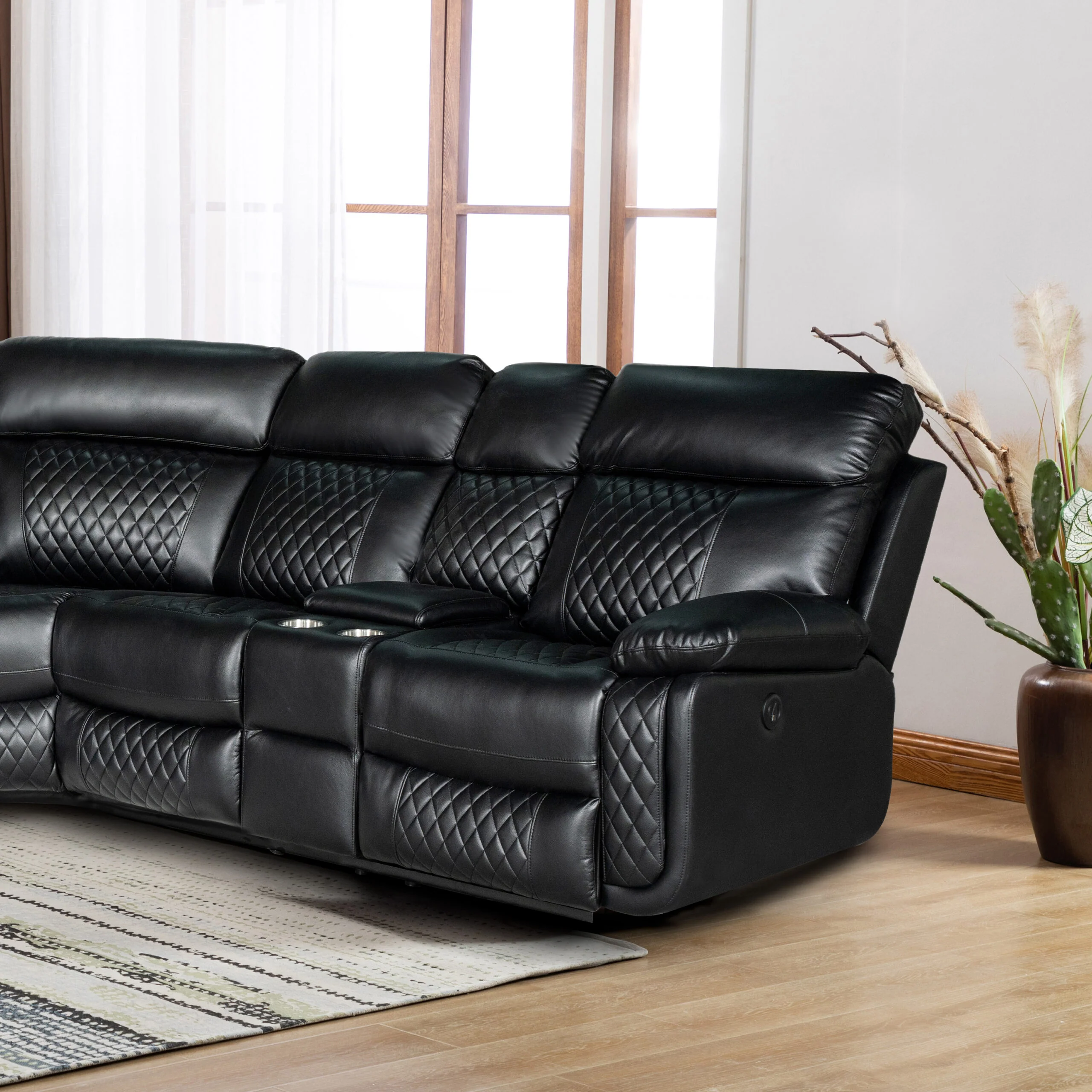 AC Pacific Infinity 3 Pc Power Sectional - 3 Colors - Image 5