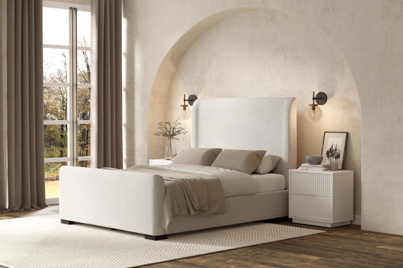 Adele Eastern King Platform Bed 8322EK