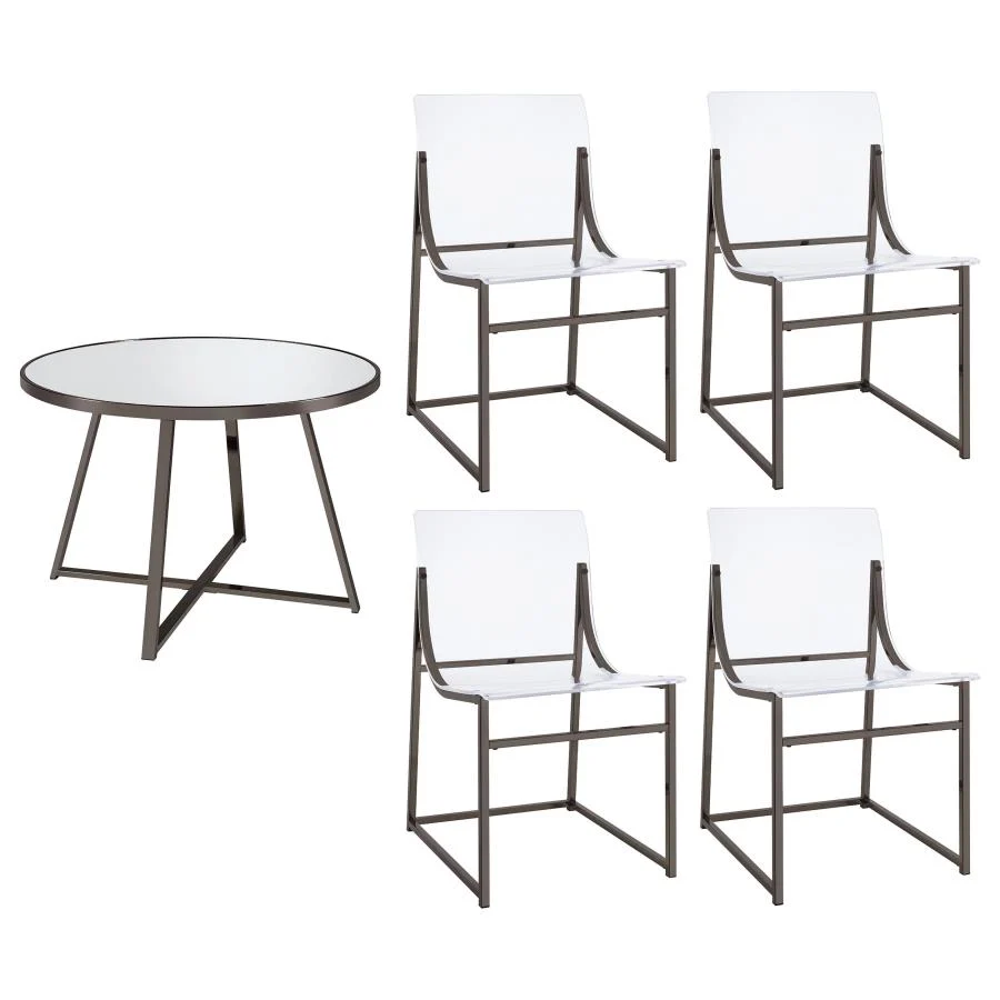 Adino 5 Pc Dining Set - Coaster Furniture 120630 - Image 3