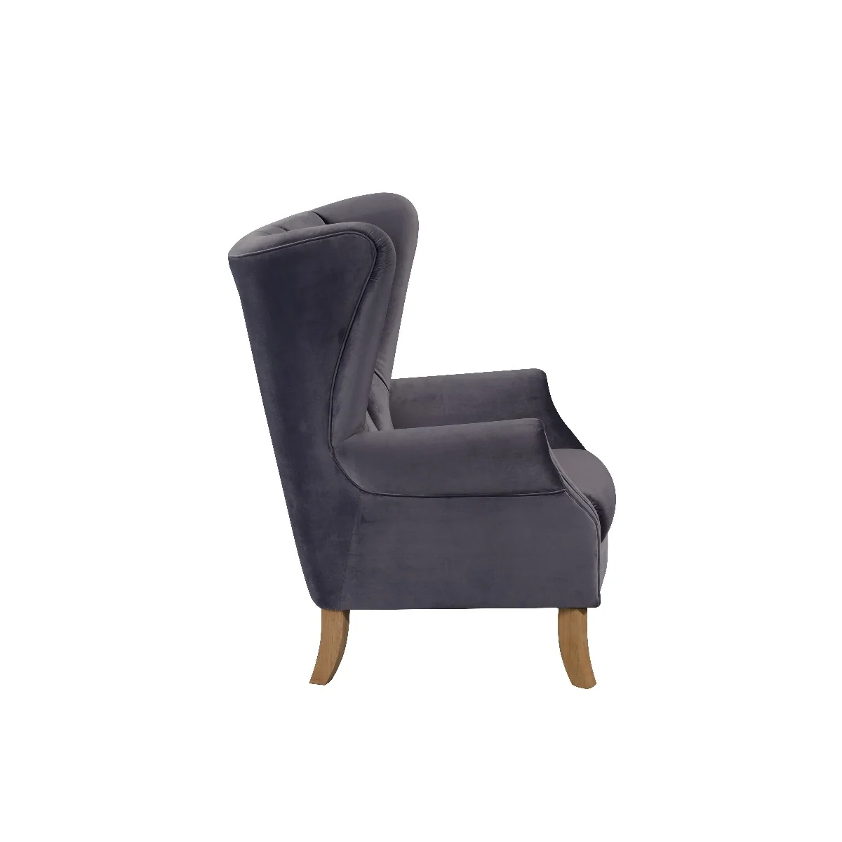 Adonis 59517 Accent Chair - Gray Velvet - Image 4