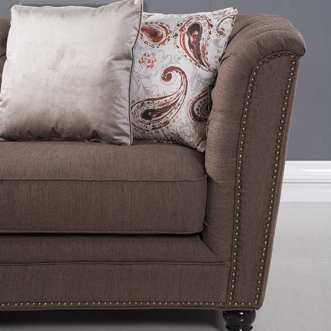 AE-L2219 Brown Fabric Sectional by American Eagle - Image 2