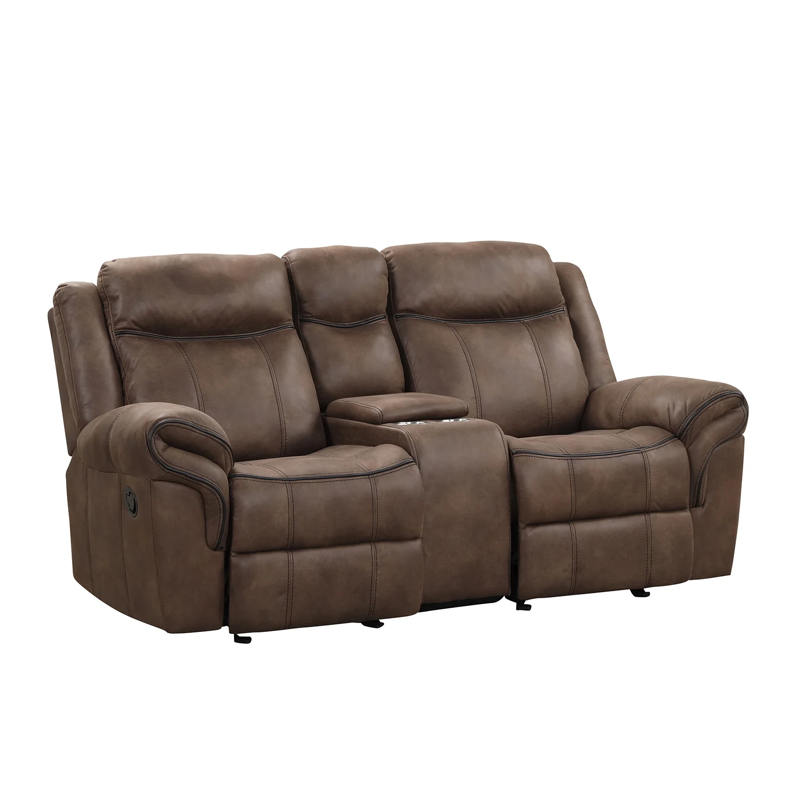 Agata Motion 2 Pc Brown Sofa Set NX6001BR - Image 5
