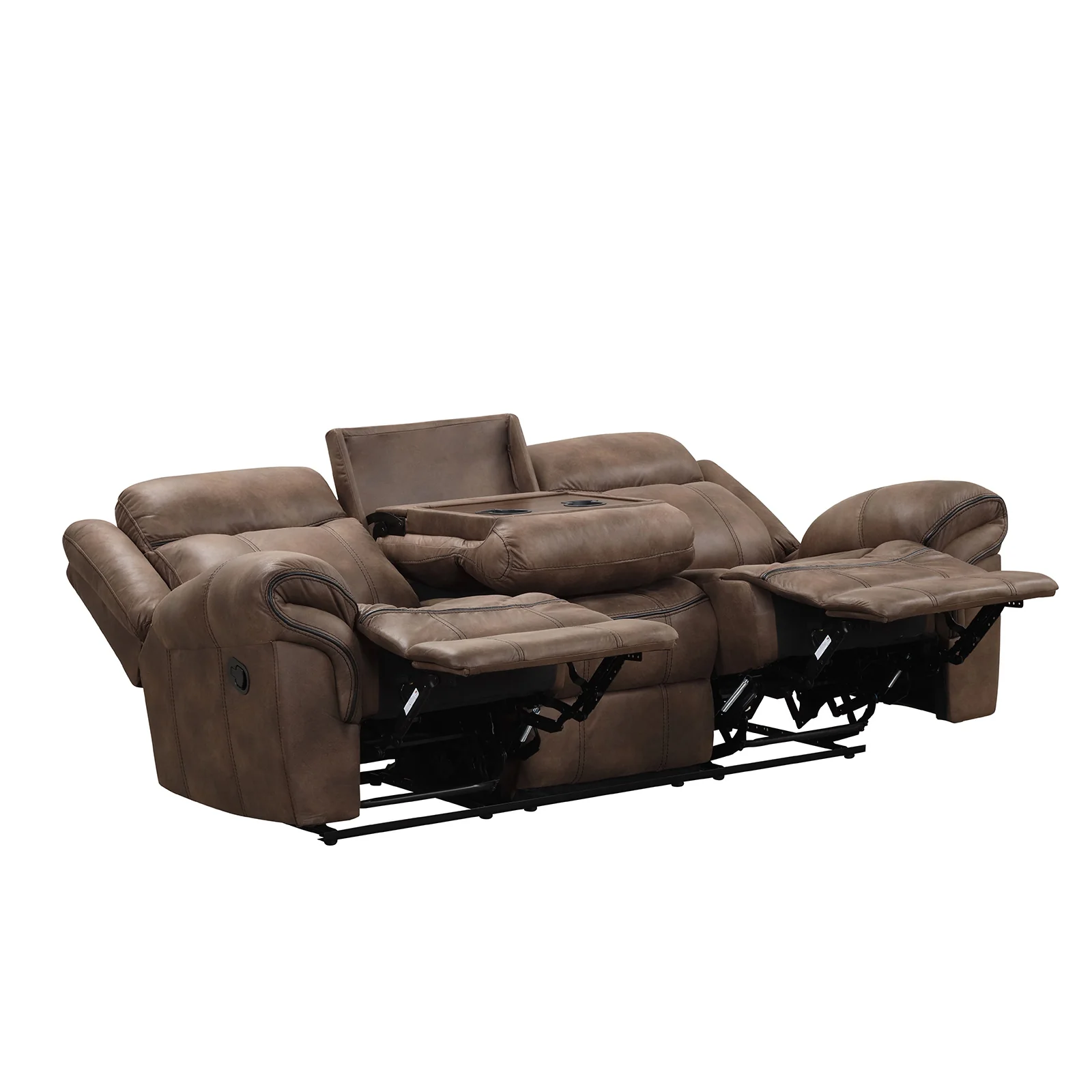 Agata Motion 2 Pc Brown Sofa Set NX6001BR - Image 7