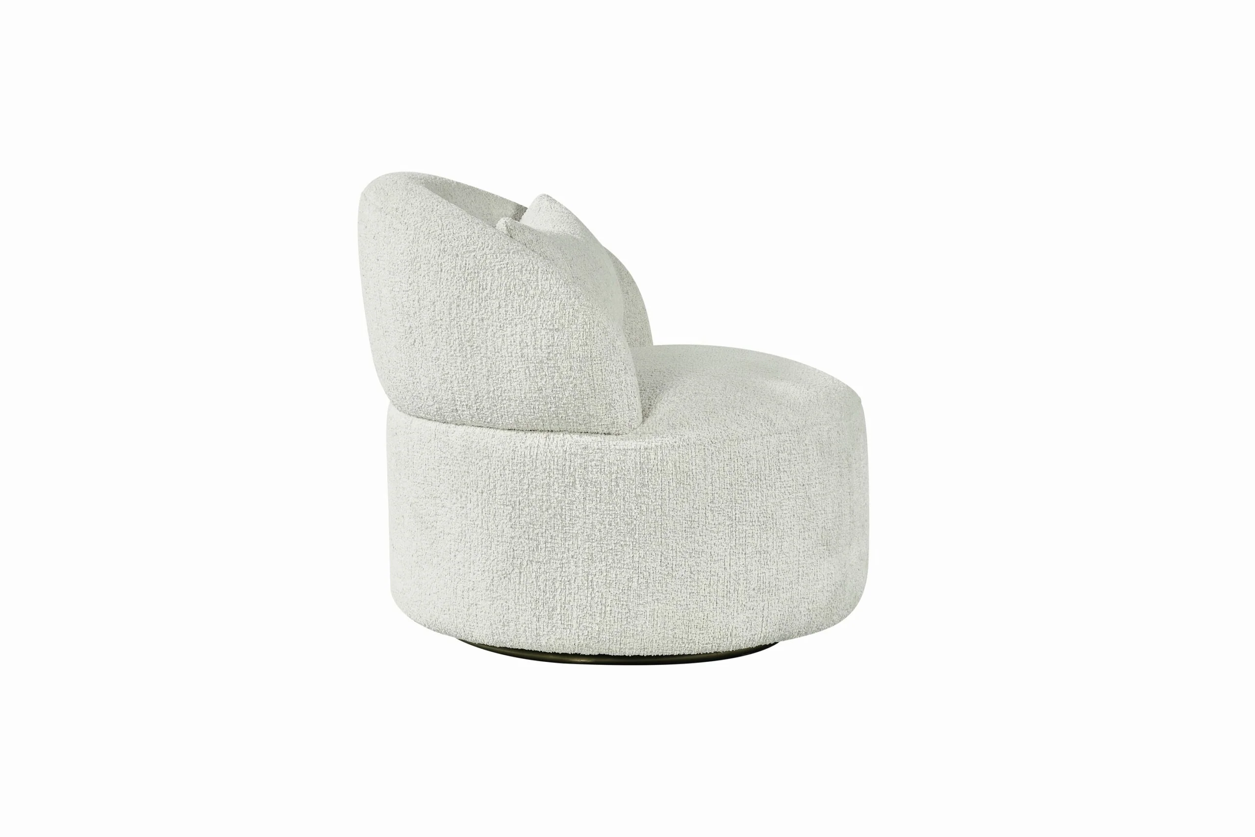 Agave Boucle Barrel Swivel Chair - Image 2
