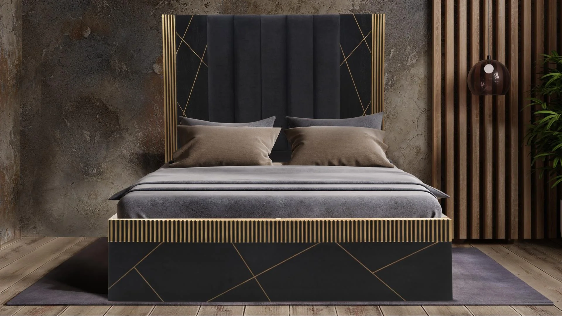 Allure 4 Pc Solid Mango Bedroom Collection - Image 2