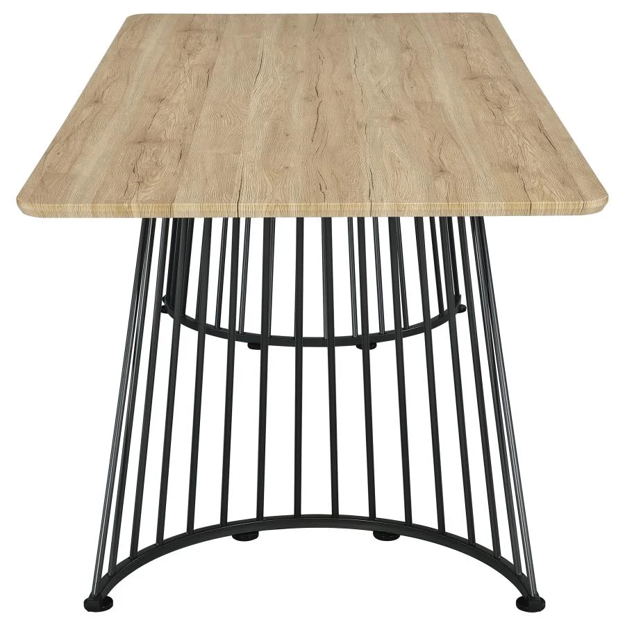 Altus Swirl Base Dining Table Natural Oak 193531 - Image 3