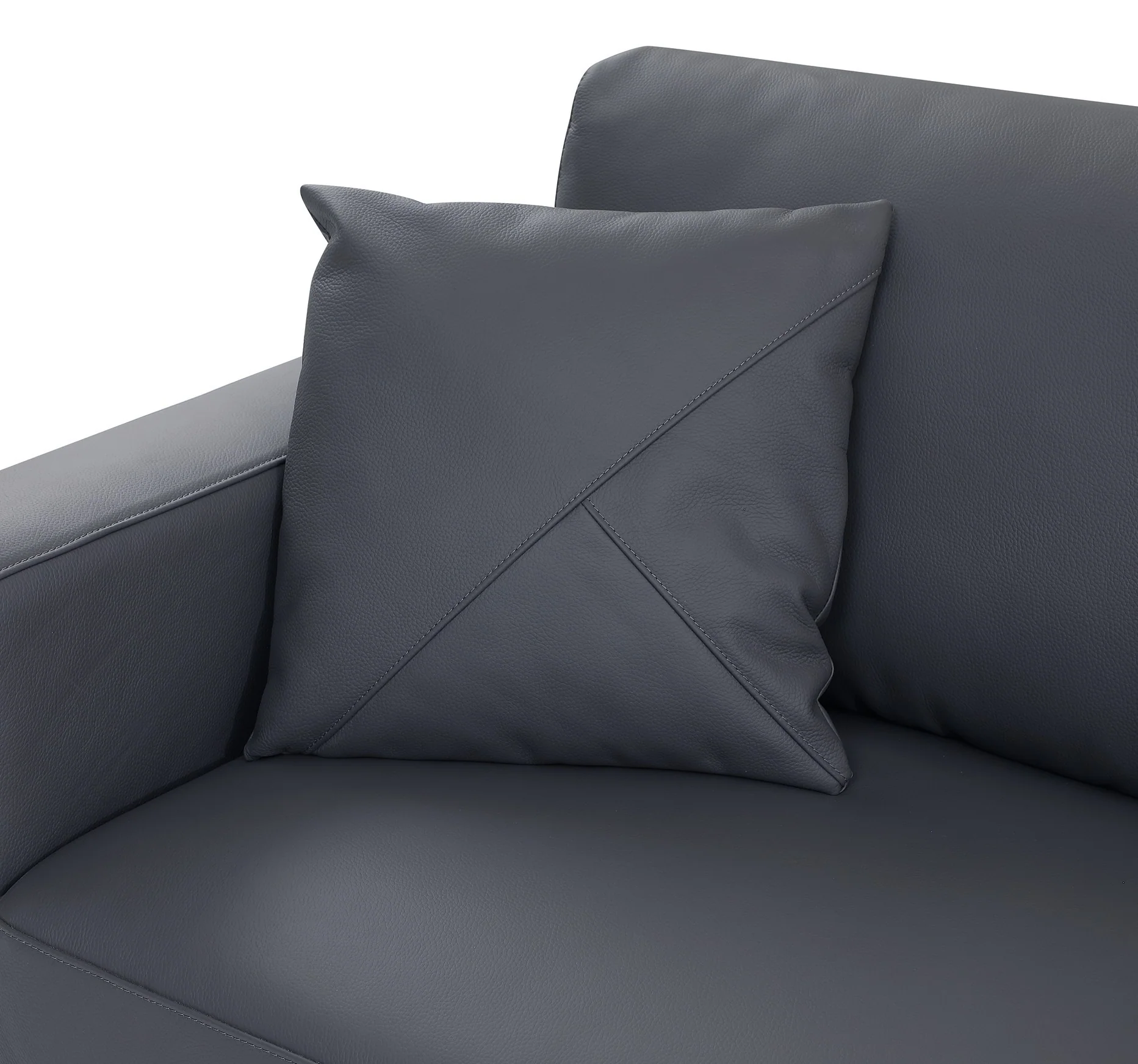 Global United 998 Genuine Leather Sectional - 3 Colors - Image 7