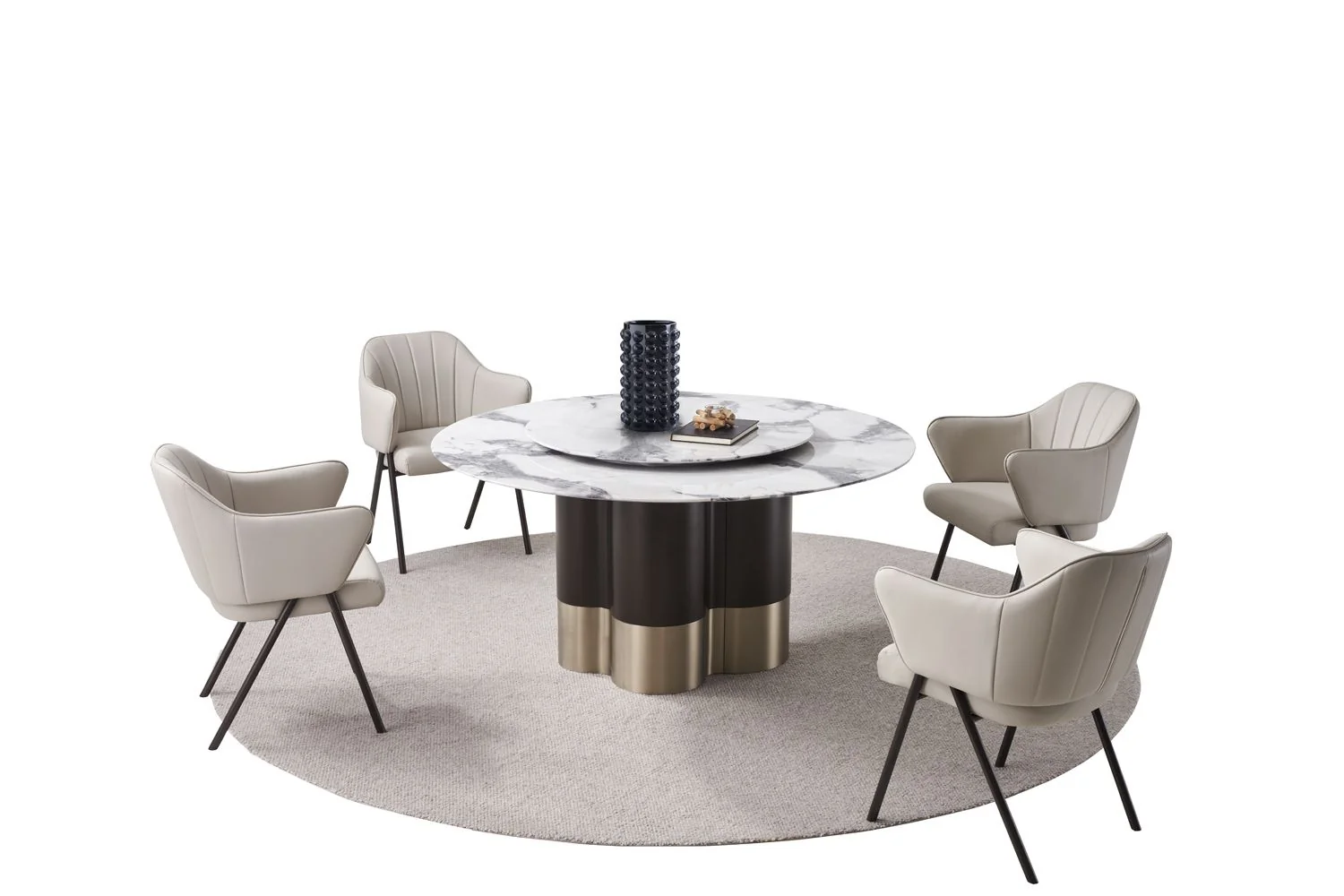 American Eagle TL-J2192 Marble Dining Set - Image 3