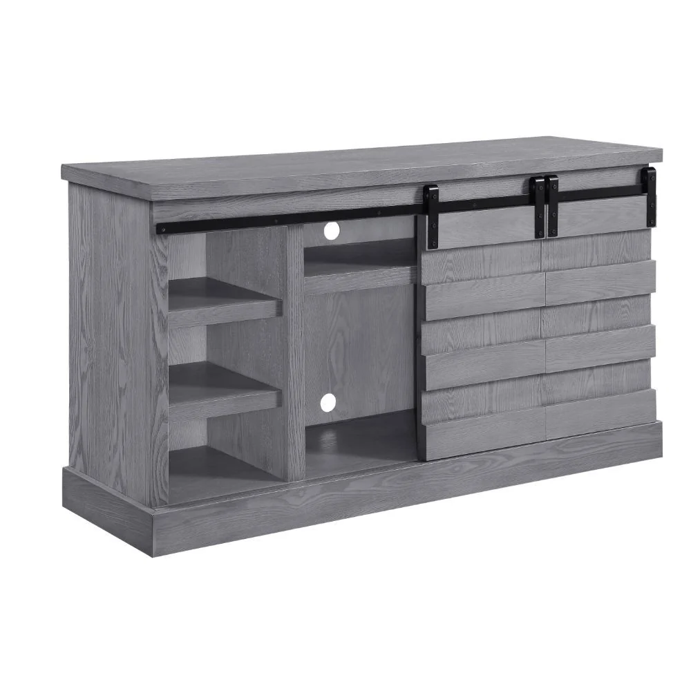Amrita TV Stand 91616 - Gray Oak Finish - Image 3