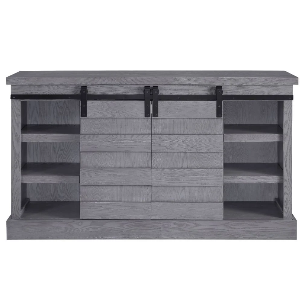 Amrita TV Stand 91616 - Gray Oak Finish - Image 4
