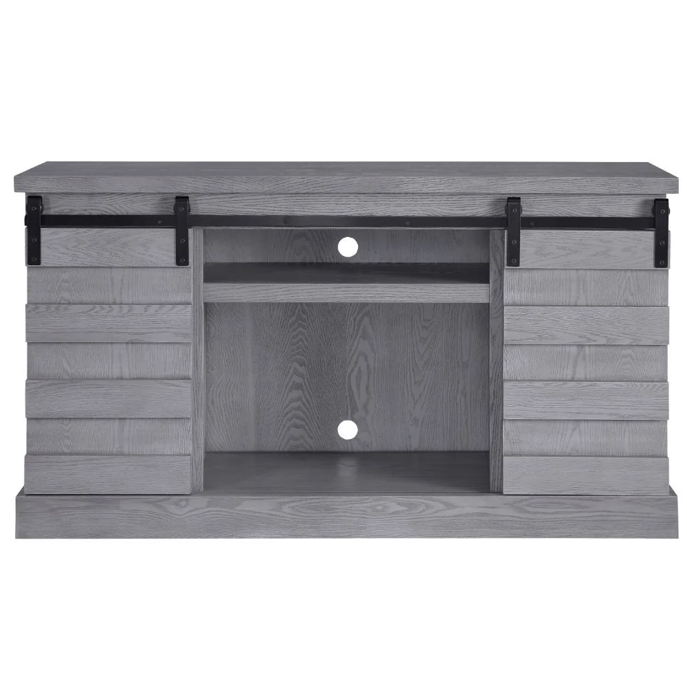 Amrita TV Stand 91616 - Gray Oak Finish - Image 5
