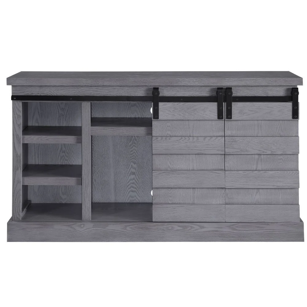 Amrita TV Stand 91616 - Gray Oak Finish - Image 6