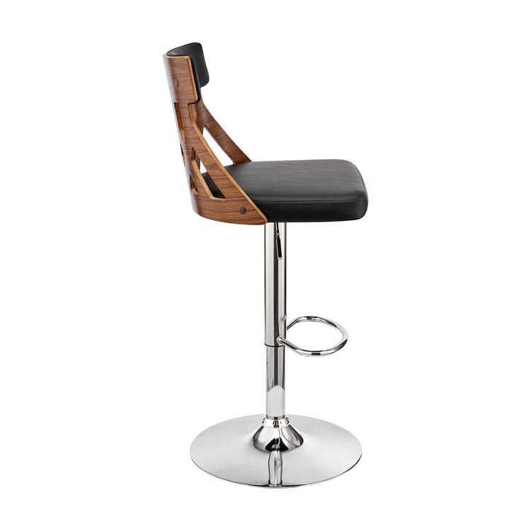 Armen Living Angelo Adjustable Swivel Bar stool - Counter to Pub Height - Image 3