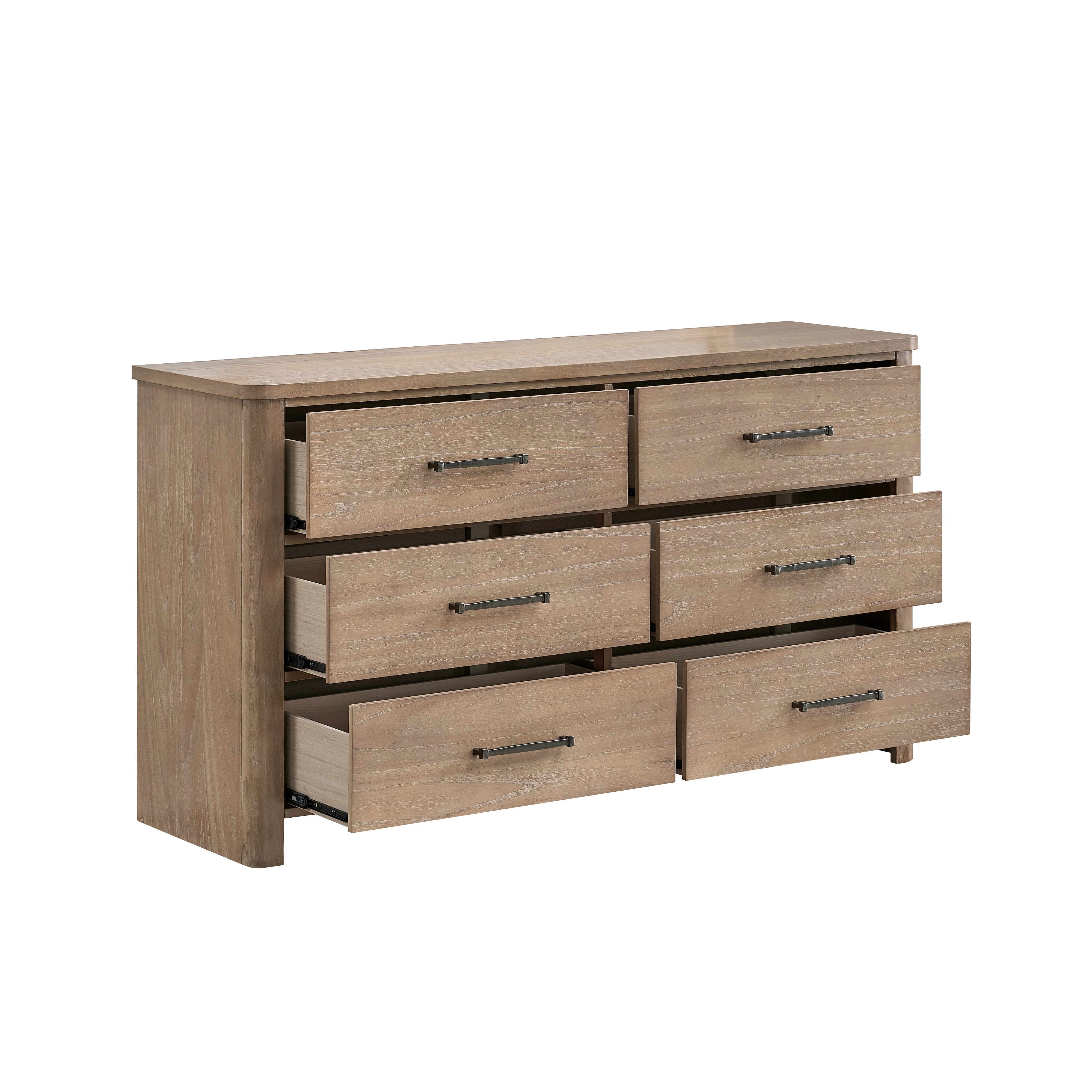 Anika 6 Drawer Dresser Natural - Image 4