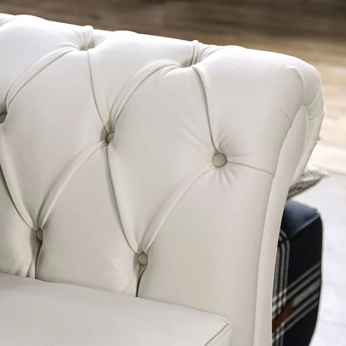 Antoinette Glam White Sofa Collection SM2228 - Image 5