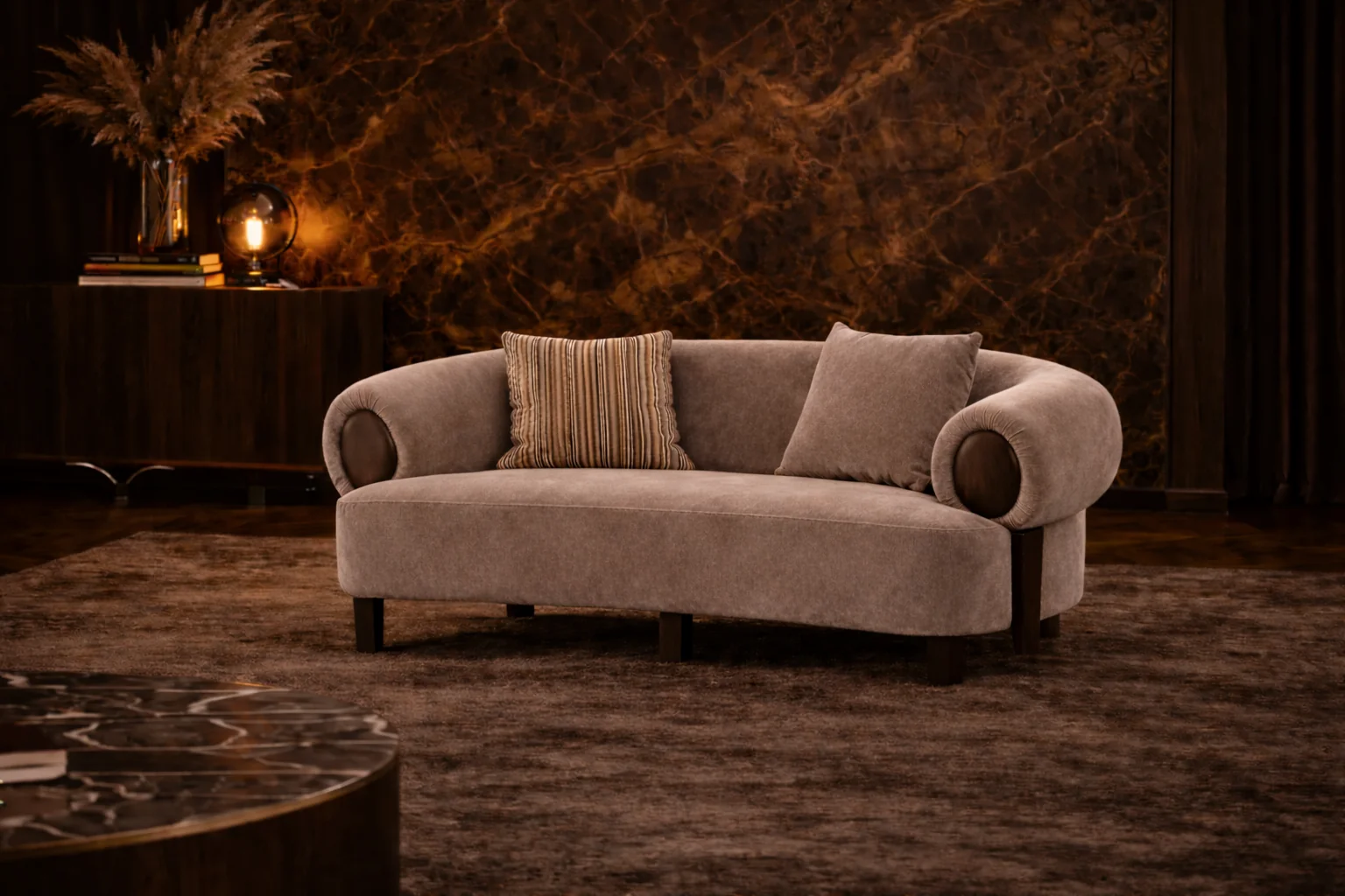 Arden Taupe 2 Pc Living Room Sofa Set - Image 10