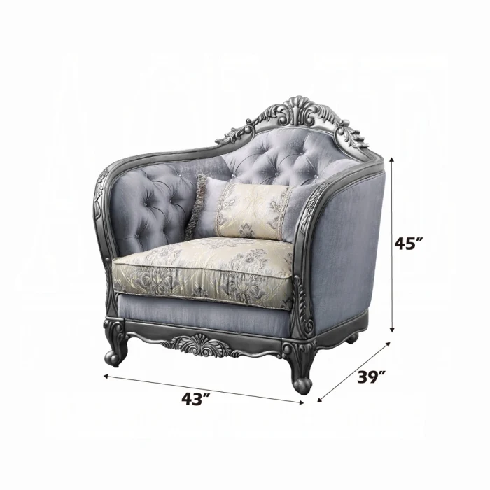 Ariadne Platinum Chair 55347 - Image 6