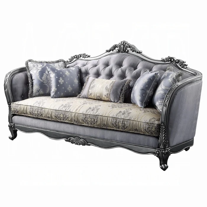 Ariadne Platinum Sofa & Loveseat by Acme - Image 3