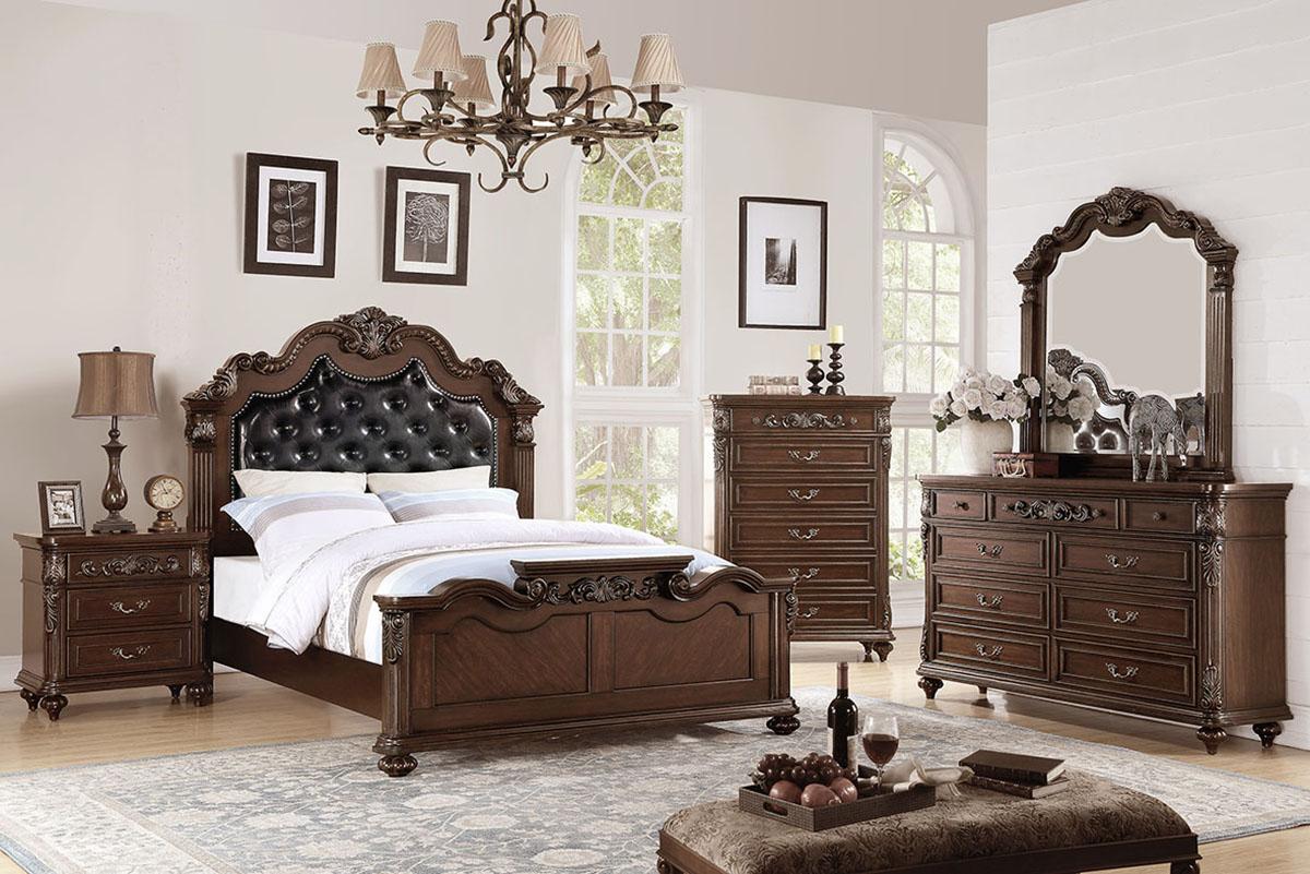 Poundex F9386 Arlington 4 Pc Bedroom Set