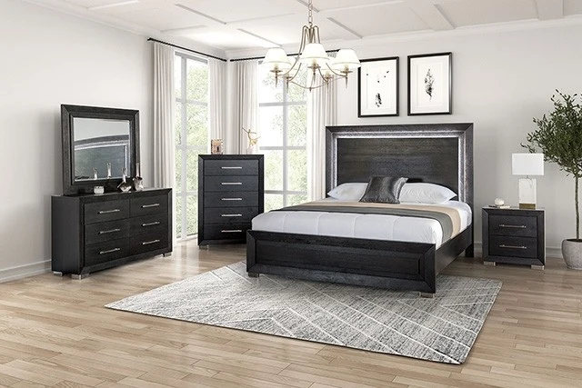 Ashbourne 4 Pc Bedroom Collection LED Headboard - Image 2