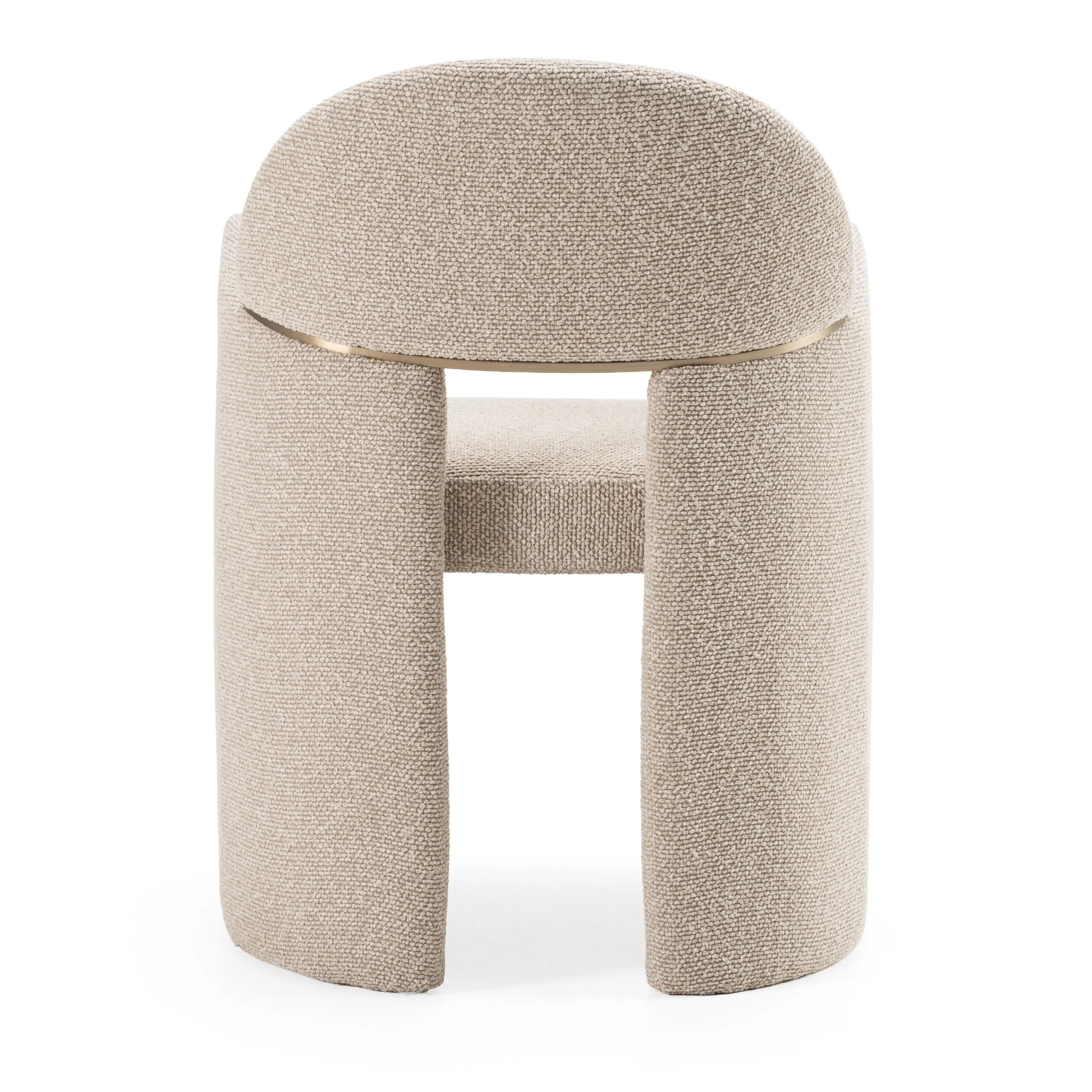 Ashley Beige Linen Dining Chair 83031 - Image 6