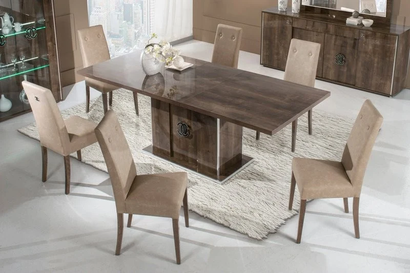 Athen 8 Pc Dining Collection - Glossy Finish - Image 2