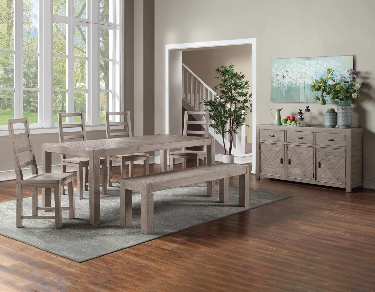 Steve Silver Auckland Reclaimed Dining Set - Image 3
