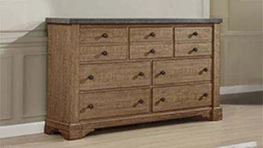Augusta Rustic Brown 4 Pc King Bedroom Set - Image 6