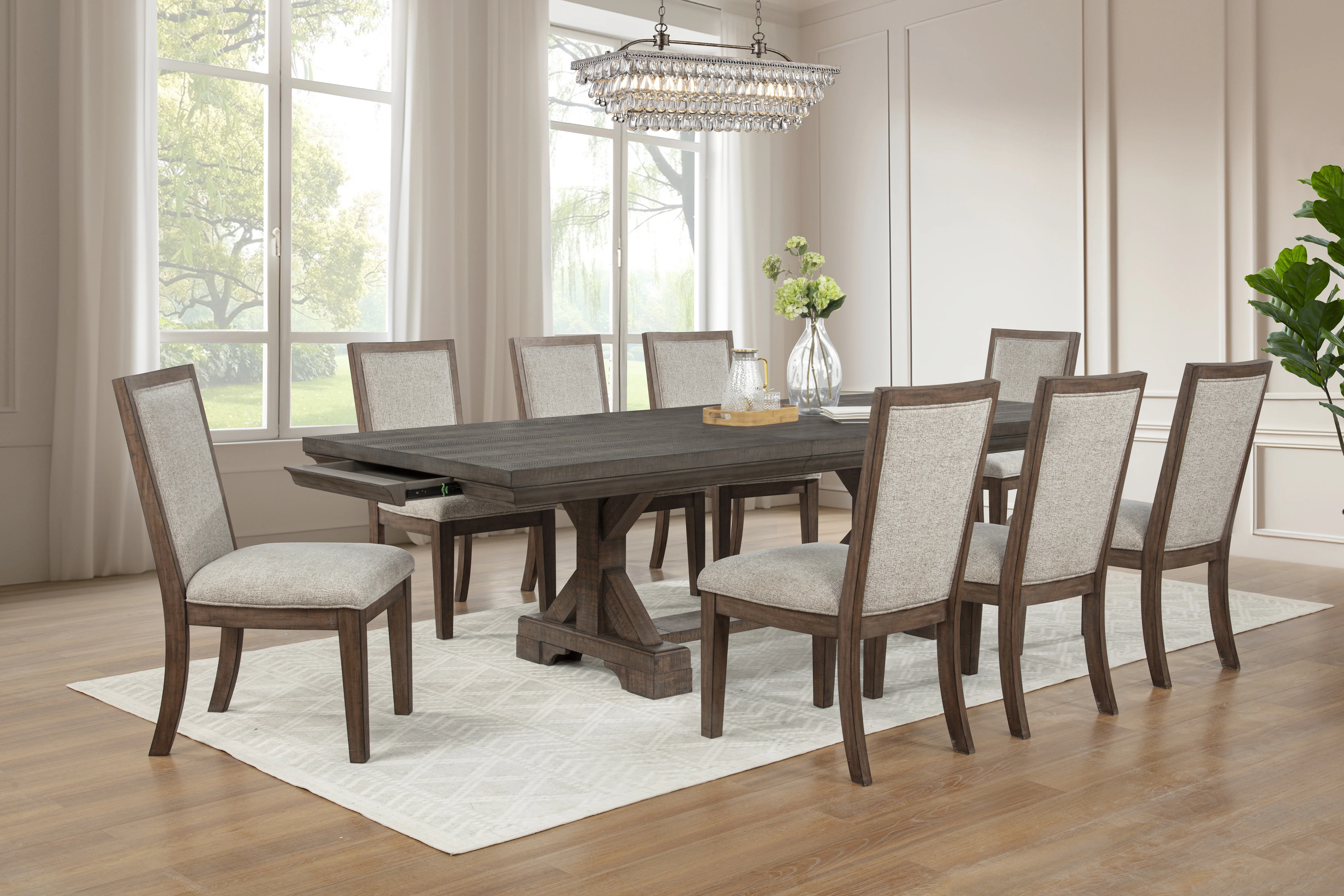 Augusta Rustic Brown Dining Collection