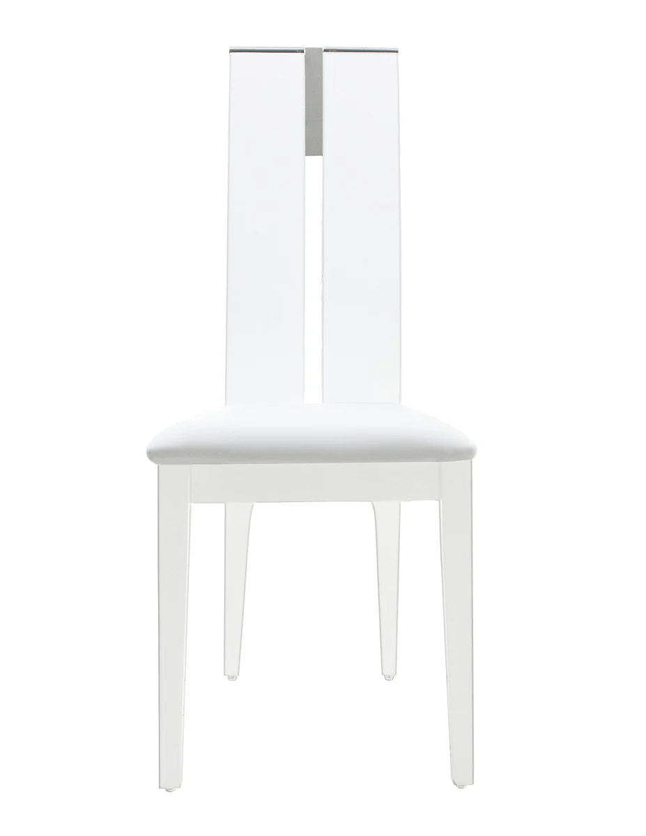 Avanti White Lacquer Chair - Set of 2 - Image 2