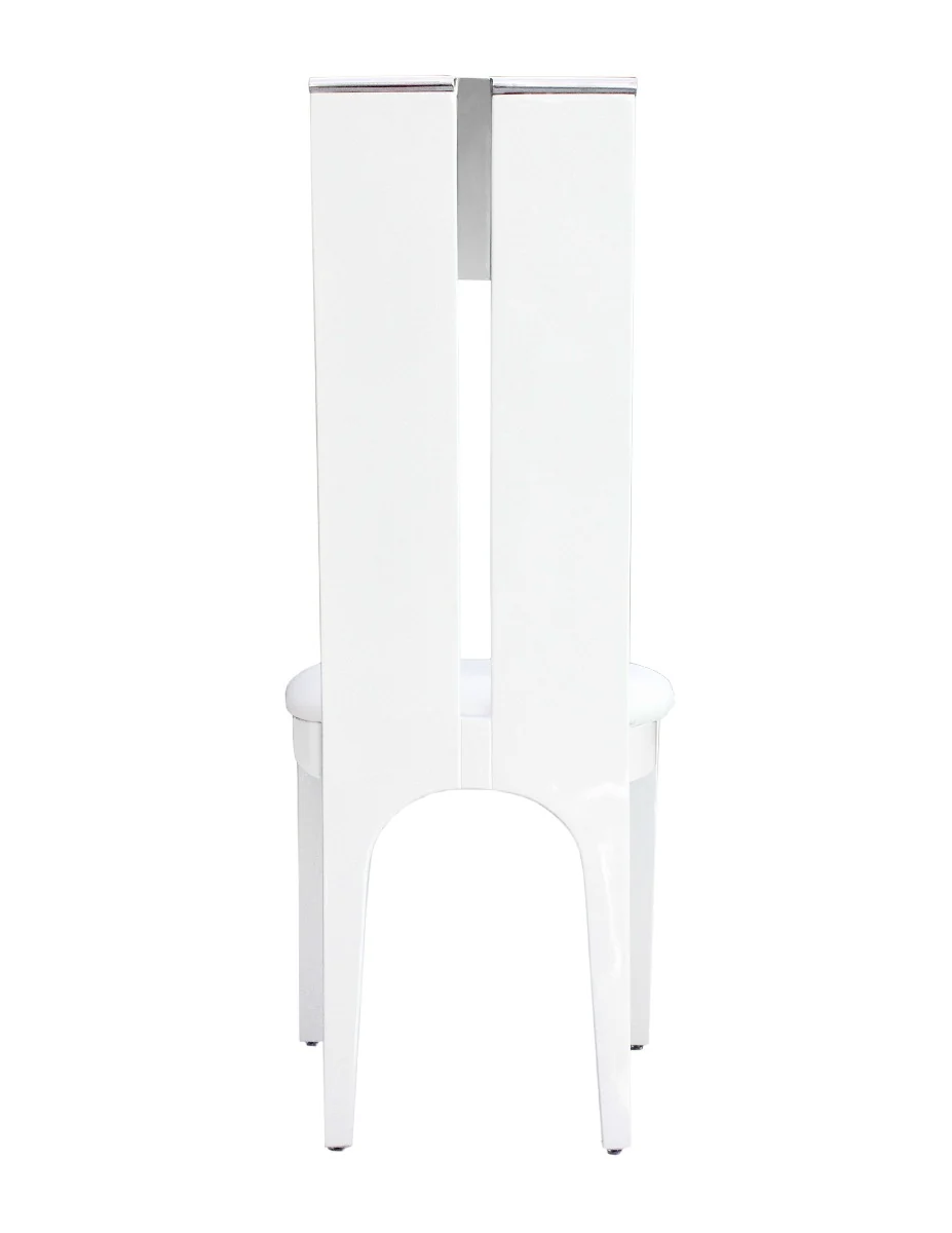 Avanti White Lacquer Chair - Set of 2 - Image 3