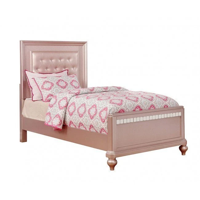 Avior Contemporary Bedroom Collection - Rose Gold - Image 2