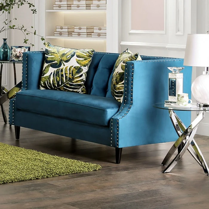 Azuletti Dark Teal Sofa Collection - Tuxedo Design - Image 2