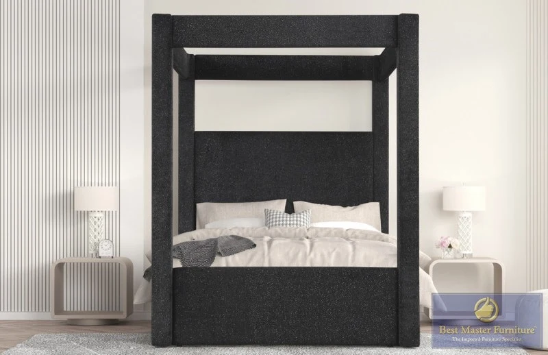 B03 Black Canopy Bed by Best Master - Image 5