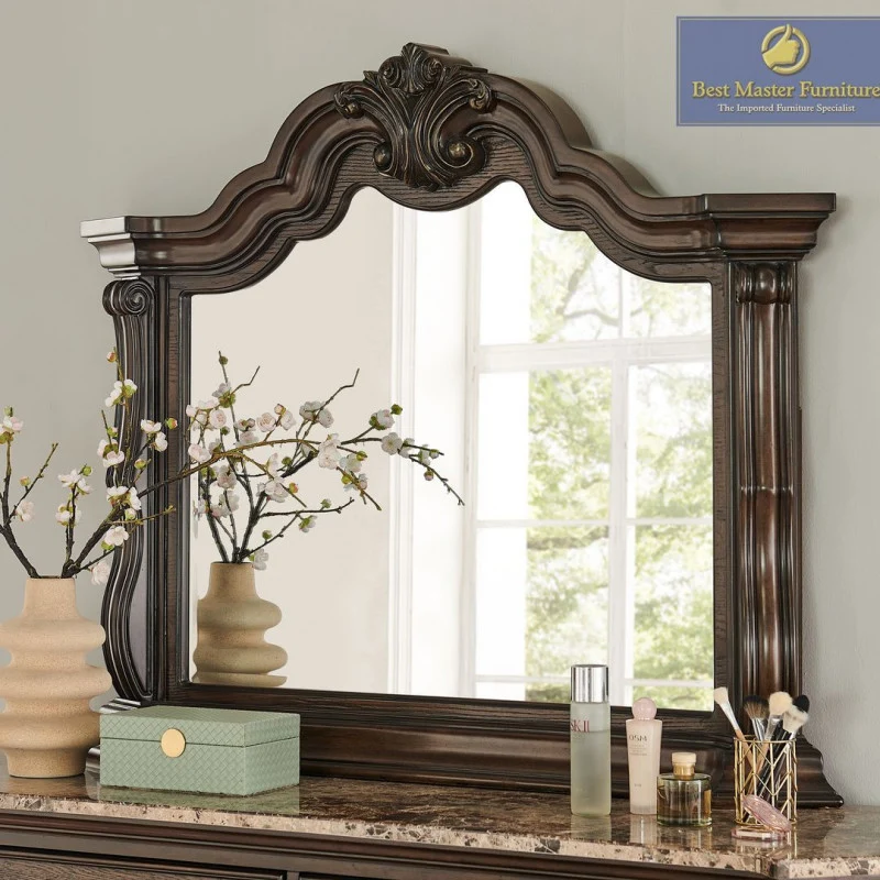 B5000 King 4 Pc Cherry Bedroom Set - Image 22