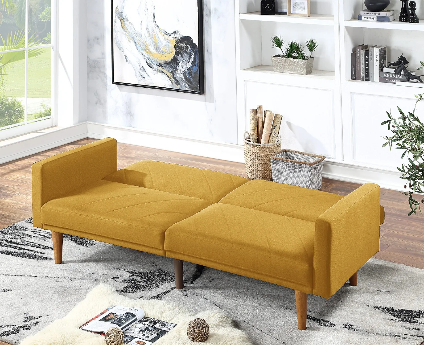 Baja Adjustable Sofa - Mustard - Image 2