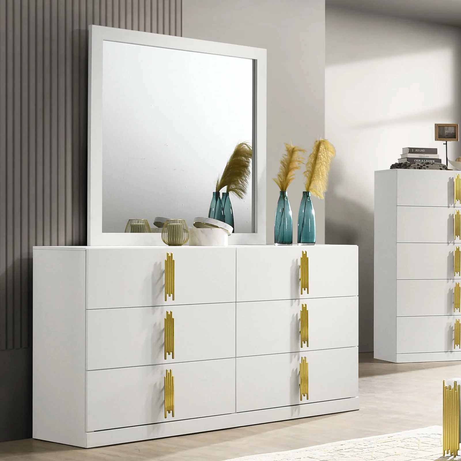 Basildon 4 Pc Bedroom Set FM7271WH-Q-4PC - Image 5