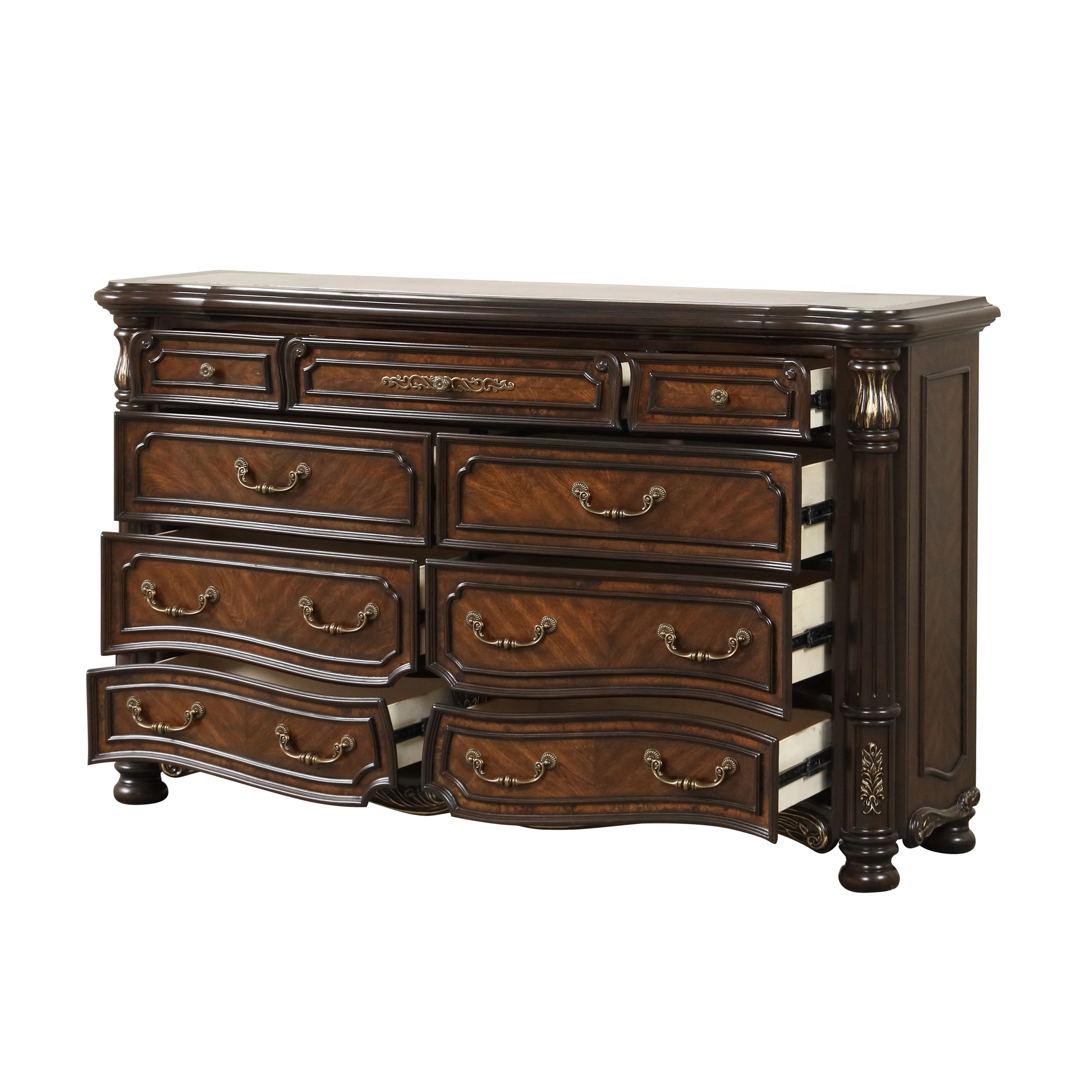 Bella Notte Mahogany 4 Pc King Bedroom Set - Image 16