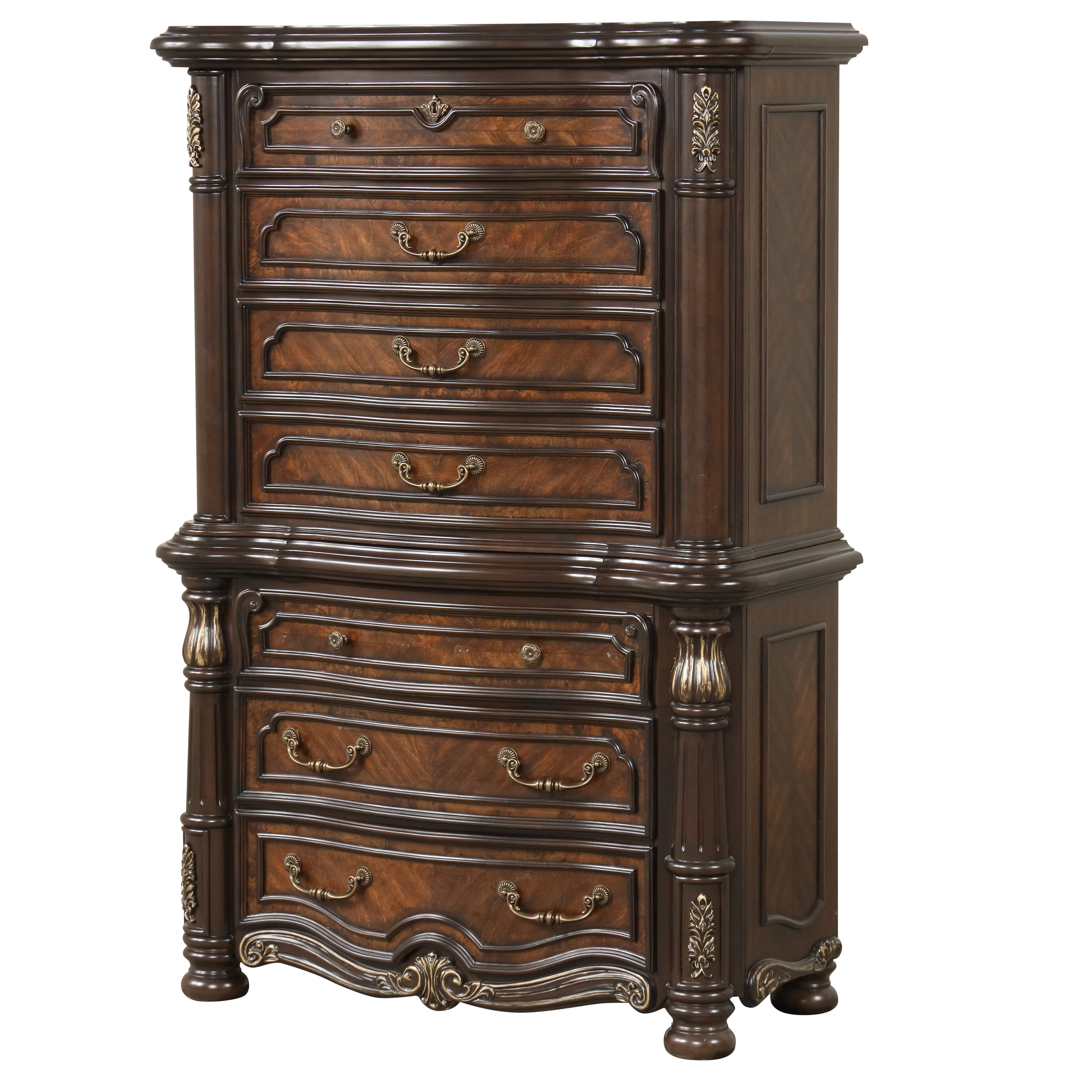 Bella Notte Mahogany 7 Drawer Bachelor's Chest - Image 2