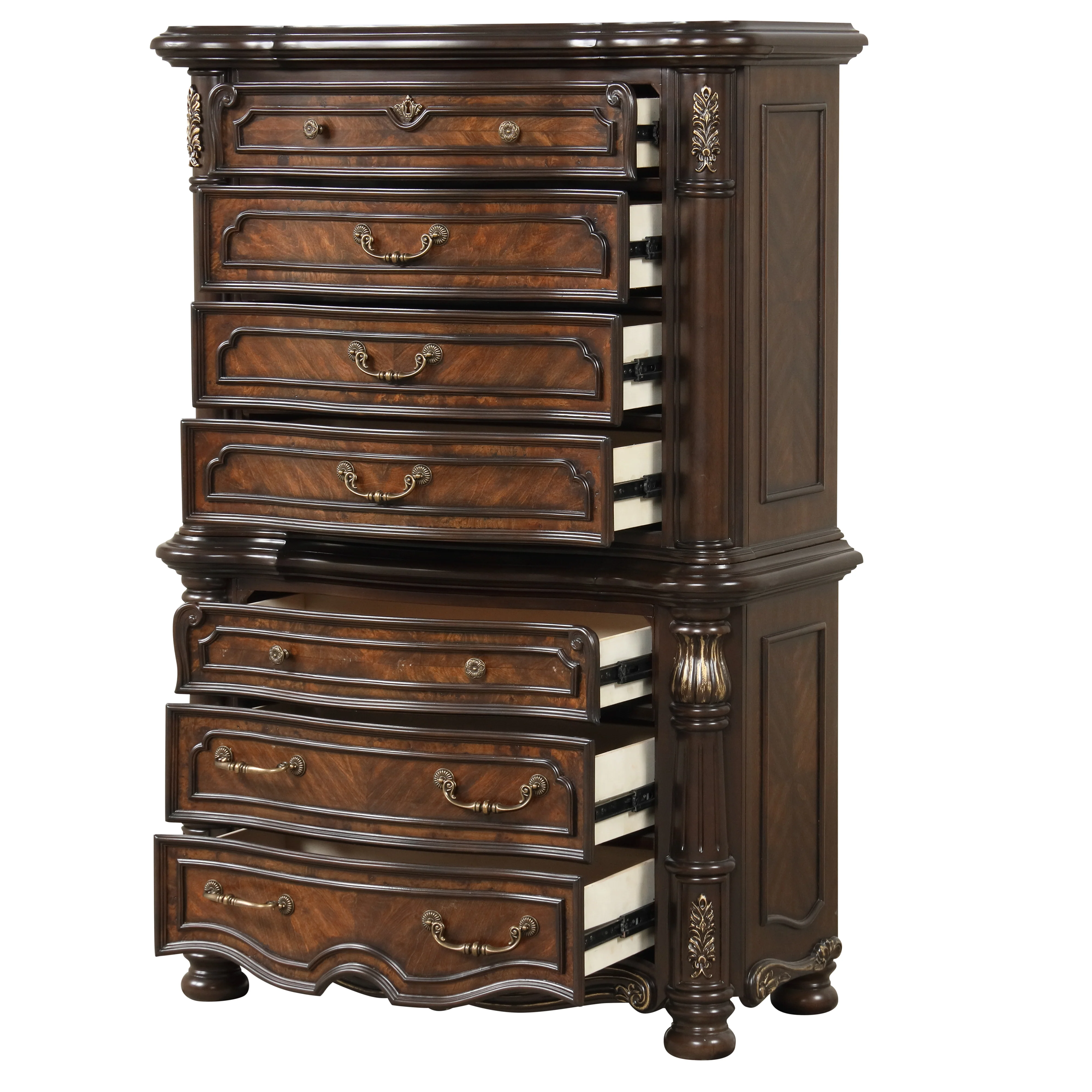 Bella Notte Mahogany 7 Drawer Bachelor's Chest - Image 3