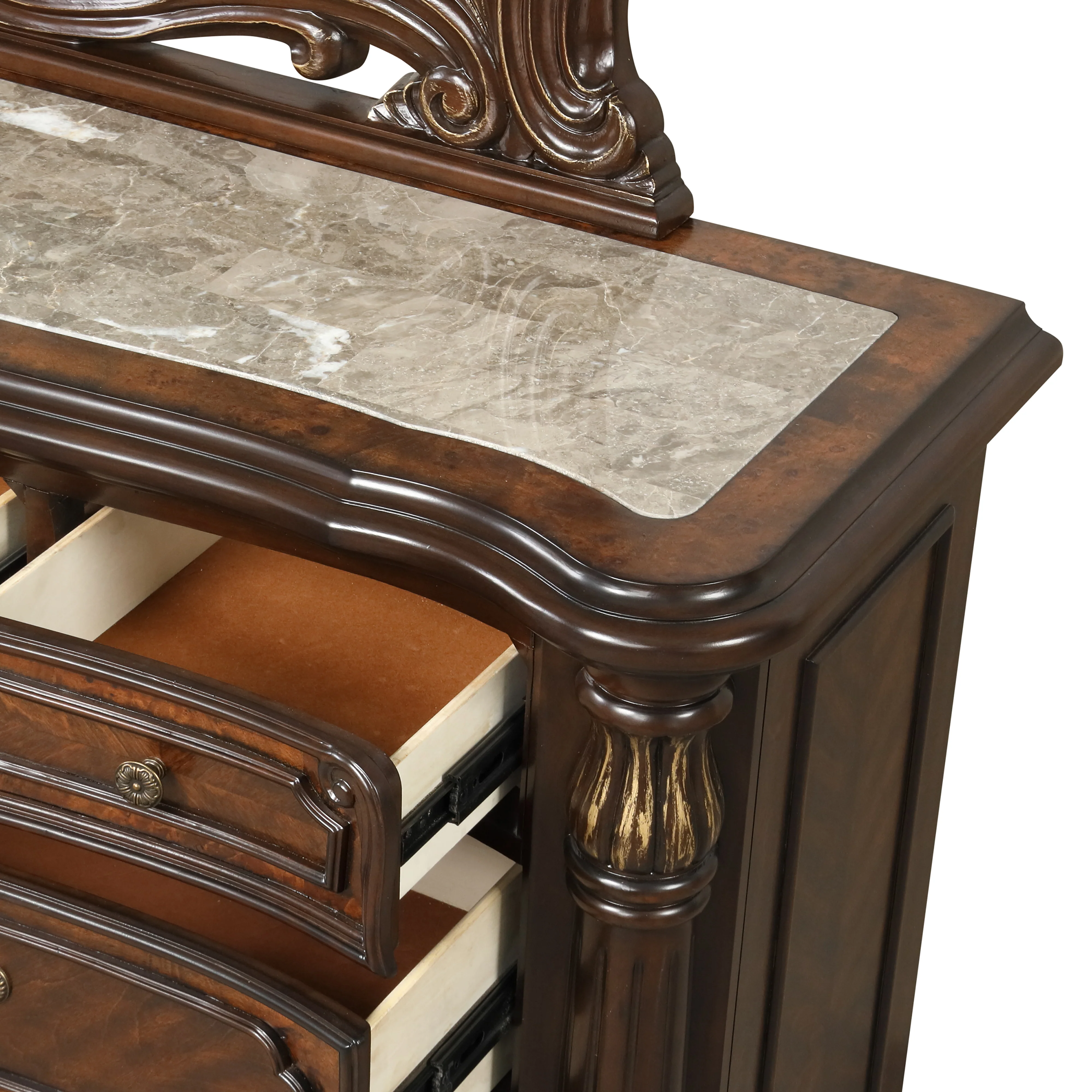 Bella Notte Mahogany 7 Drawer Bachelor's Chest - Image 5