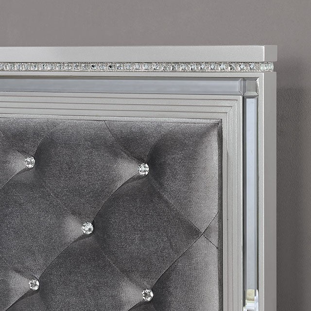 Belleterre Silver Gray Bedroom Set by Furniture of America - Image 4